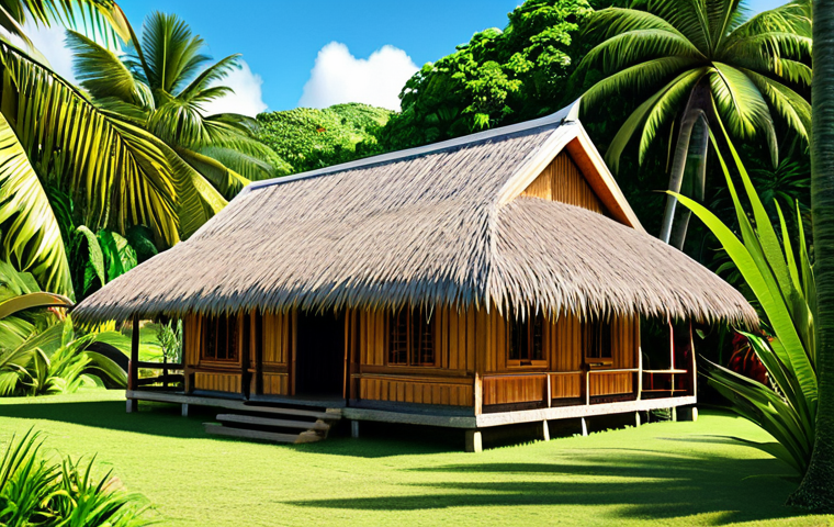 피지의 주택 가격 동향 - Traditional Fijian Bure**

"A traditionally built Fijian bure, fully clothed, in a lush tropical set...